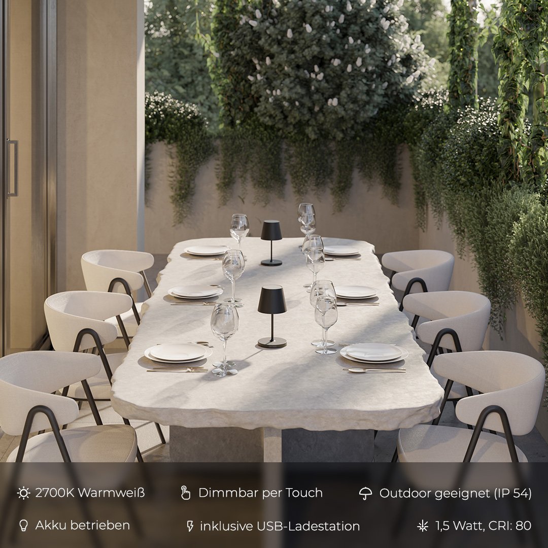 ÉclatLumineux - Elegant LED Bordslampa med Hållbar Glans