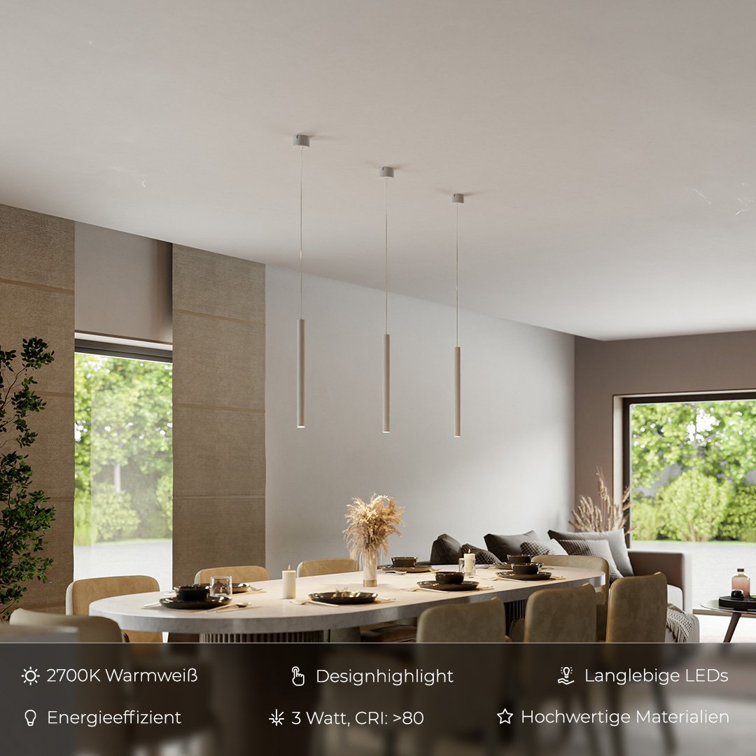 Carvallo - Minimalistisk LED-Hänglampa med Raffinerad Design