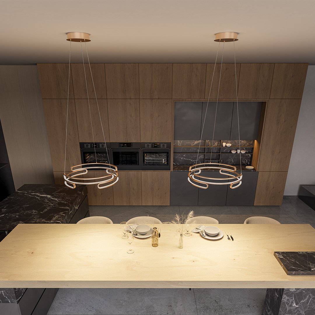 Metalis - Elegant Taklampa i Metall