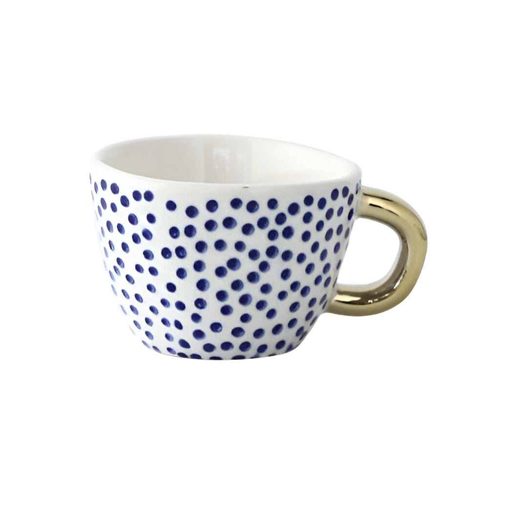 Keramikkopp med geometrisk design – Stilfull og moderne | Ideell for kaffe eller te