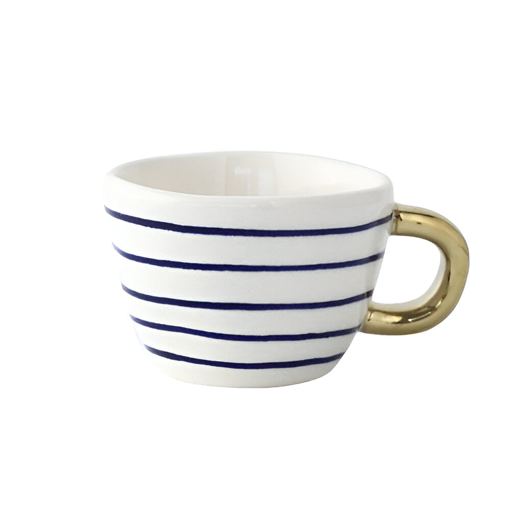 Keramikkopp med geometrisk design – Stilfull og moderne | Ideell for kaffe eller te