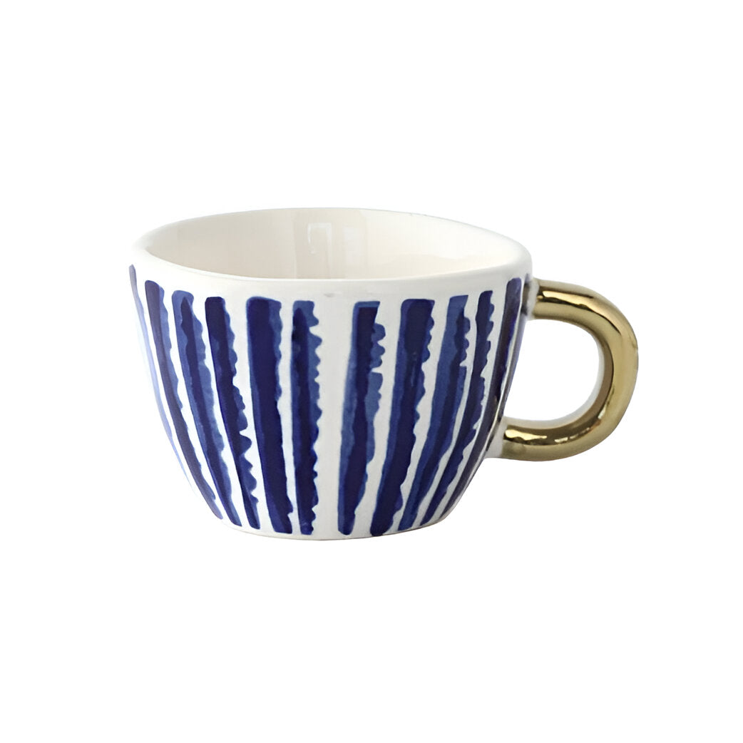 Keramikkopp med geometrisk design – Stilfull og moderne | Ideell for kaffe eller te