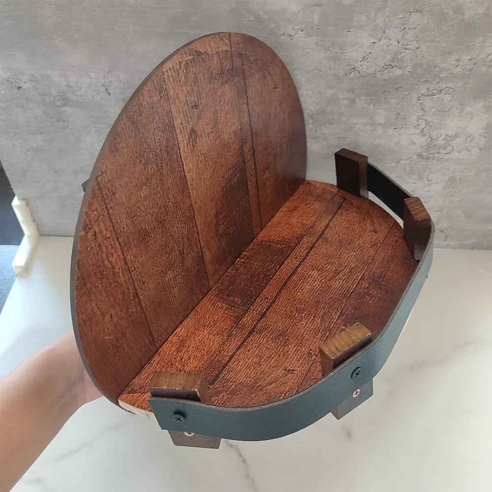 Rustik Ekvägg hylla för Whiskeyflaskor