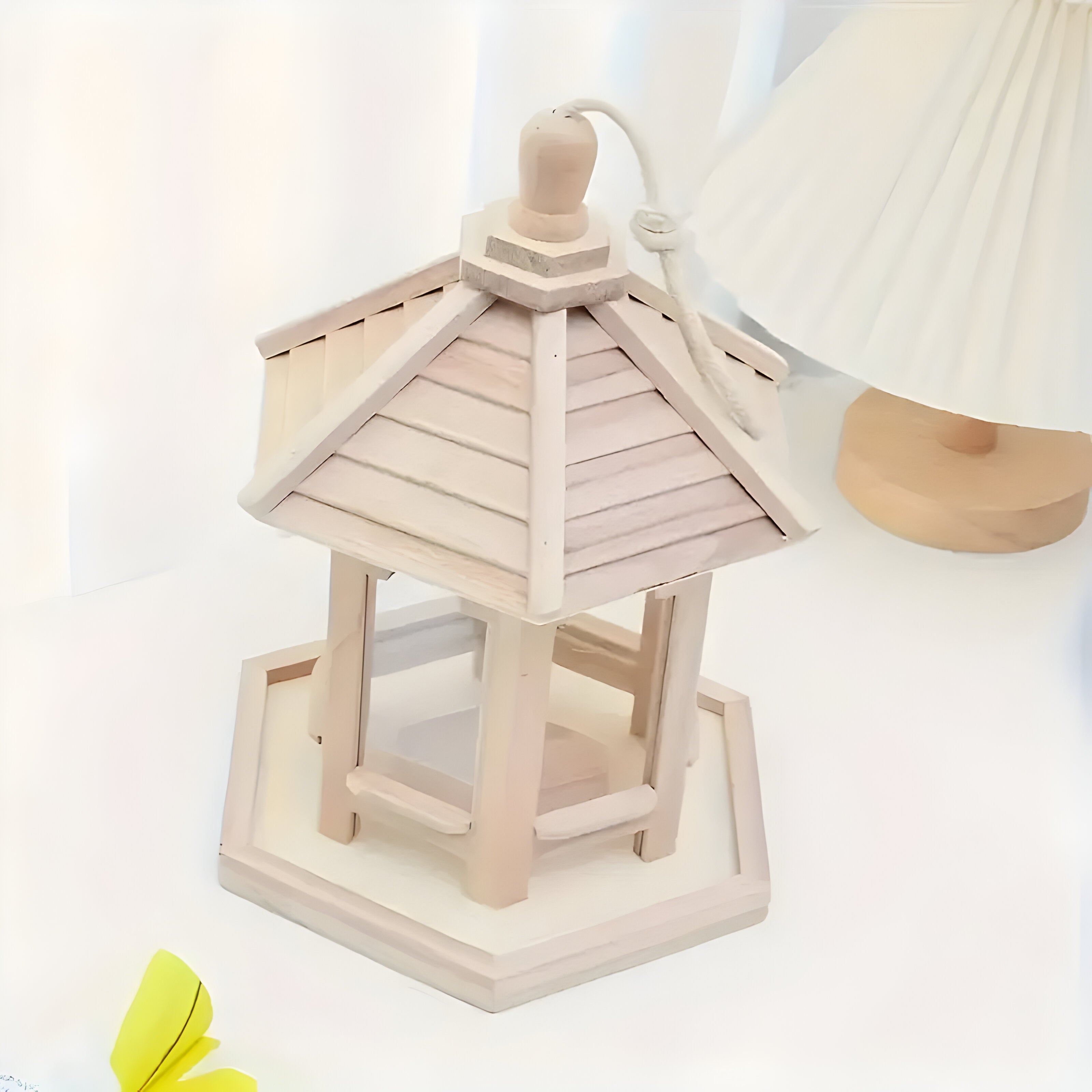 SkyPerch Bo free - Målningsbar trä hängande fågelhus