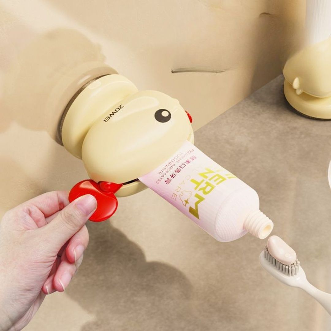 Praktisk tandkrämspress