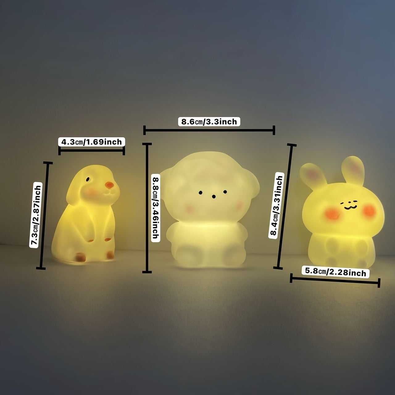 GlowDeco - Batteridriven Dekorativ Nattlampa