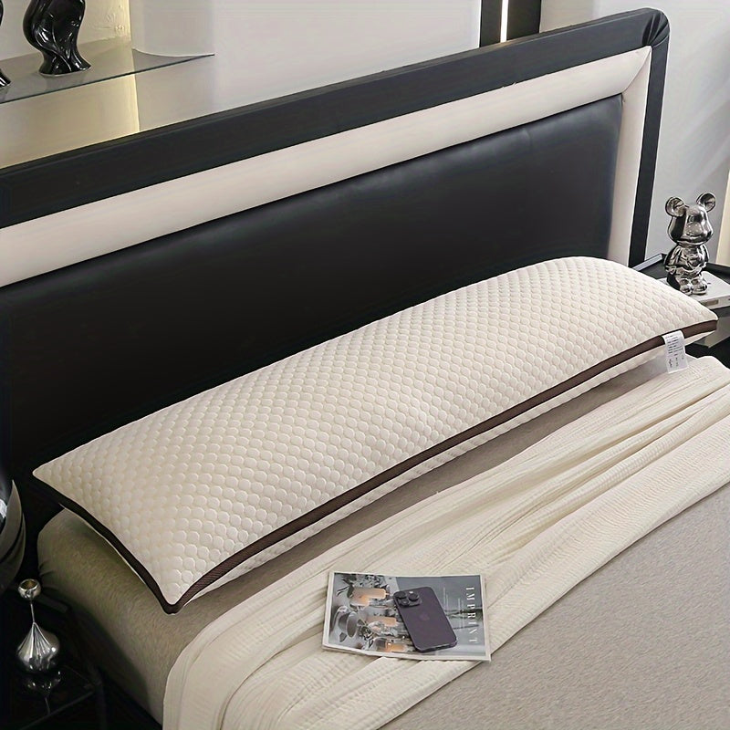 Premium Mjuk Stickad Bubbel 3D Massage Kroppskudde - Stödjande och Bekväm för Sido- och Magliggare