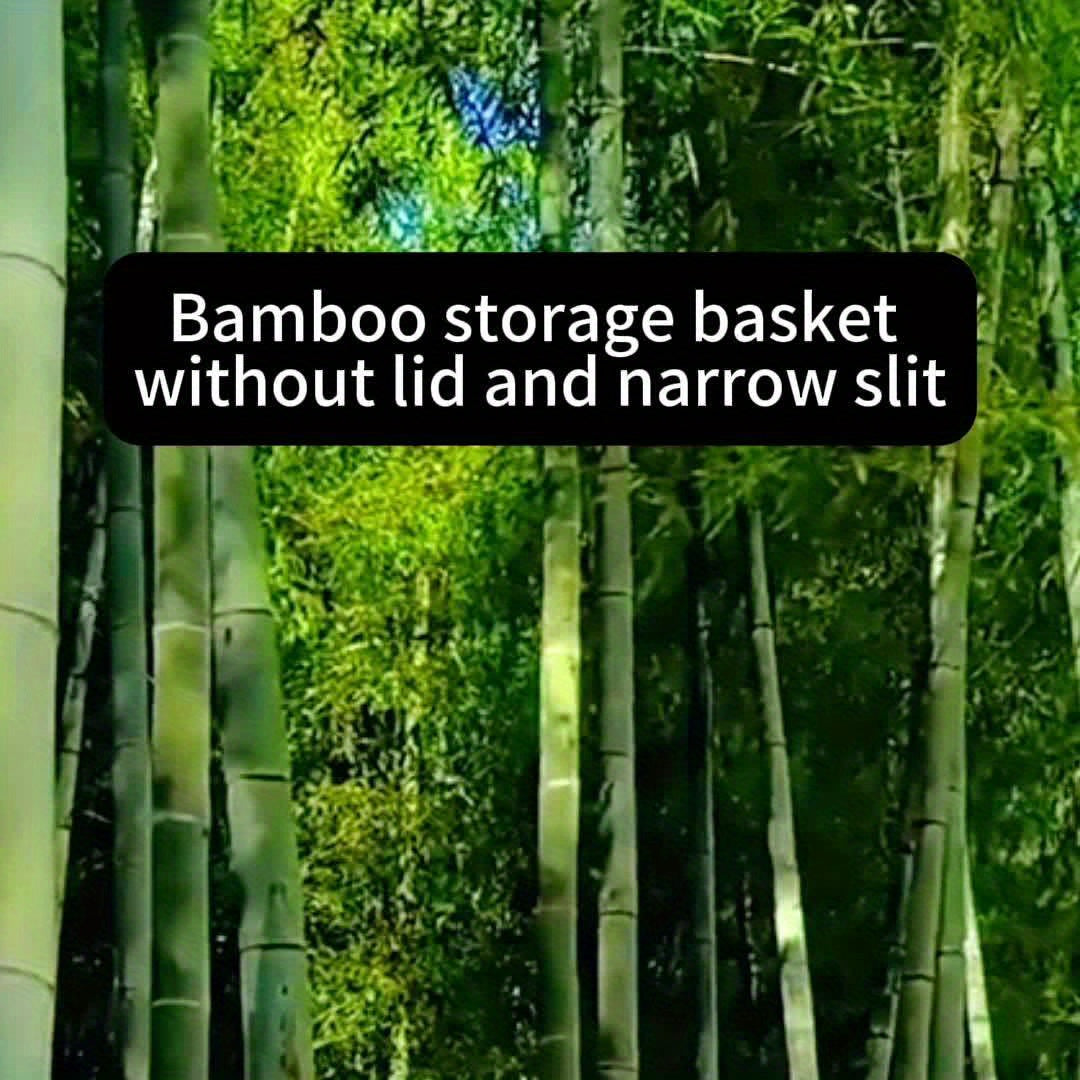 Bambu Vävd Förvaringskorg - Hållbar och Praktisk för Varje Rum