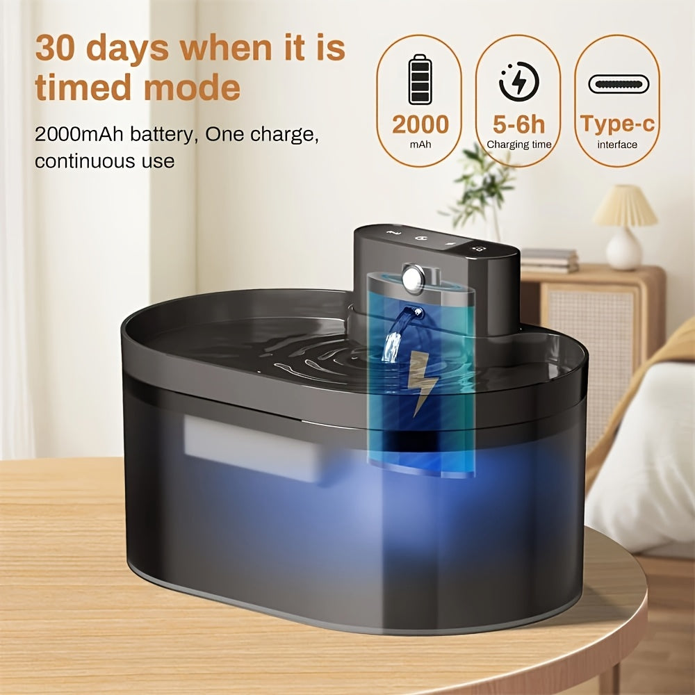 Trådlös kattfontän Fräsch Tyst Enkel hydrering