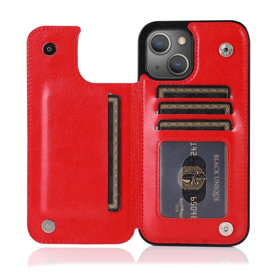CARDHOLD LÄDER - Elegant smartphonefodral med kortfickor