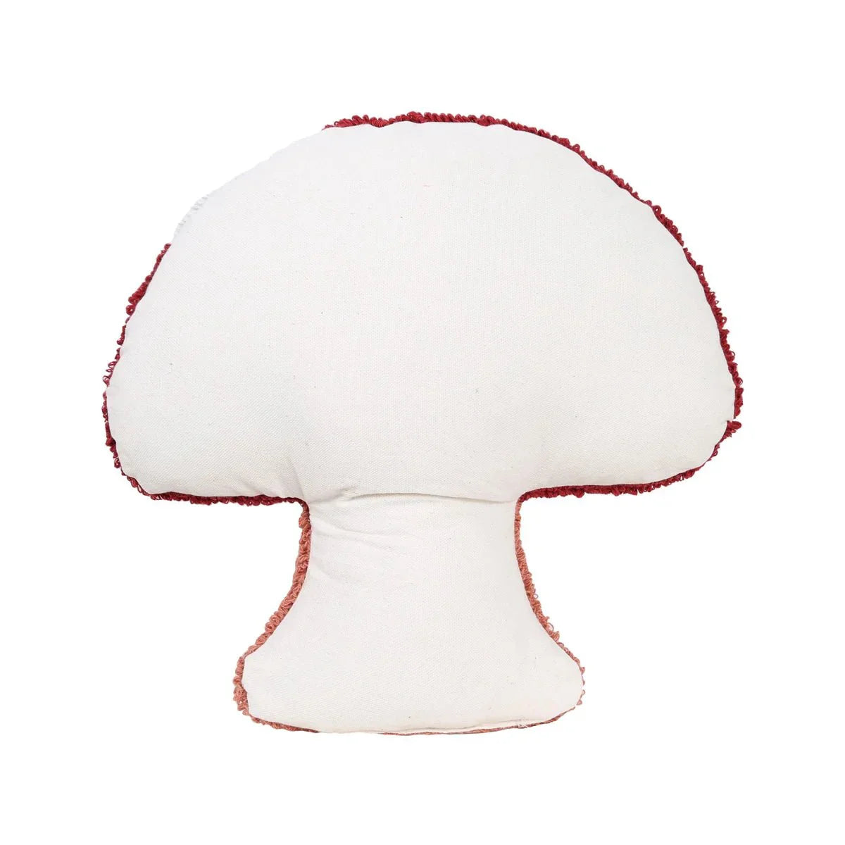 Tecknad kastkuddar med broderad bomullsdesign