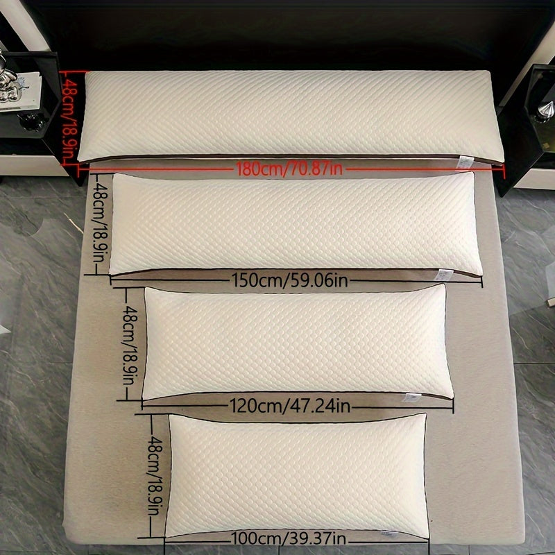 Premium Mjuk Stickad Bubbel 3D Massage Kroppskudde - Stödjande och Bekväm för Sido- och Magliggare