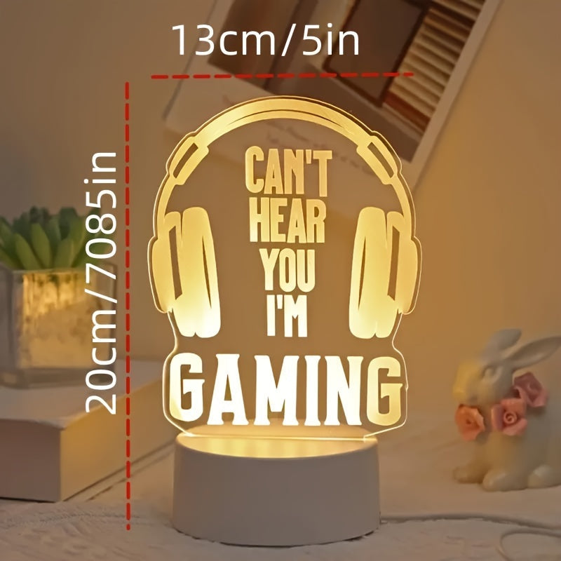 GameLamp - Mini LED Bordslampa med USB-uppladdning för Spelrum