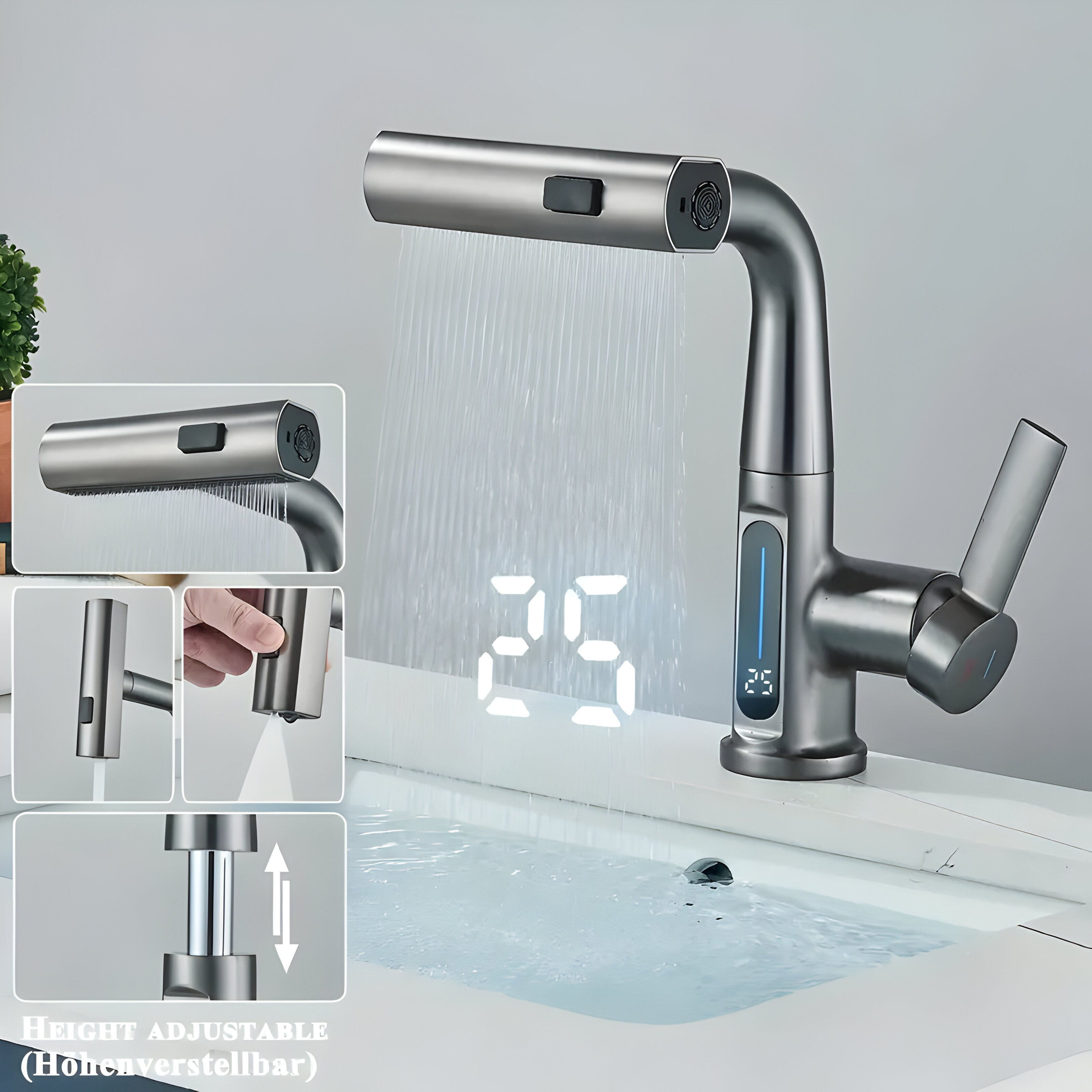 AquaForge - Trestegs rostfritt stål kran