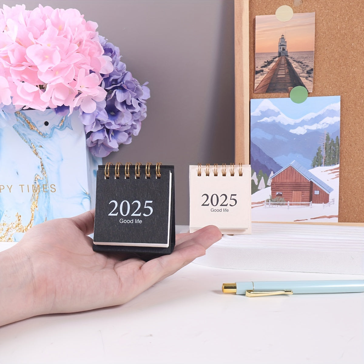 Skrivbordskalender Spiral Stativ Planer