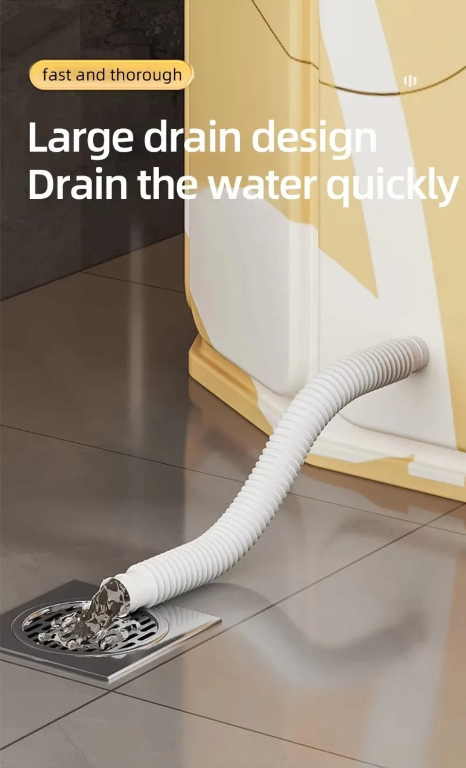 Bärbar fristående plastbadkar för vuxna