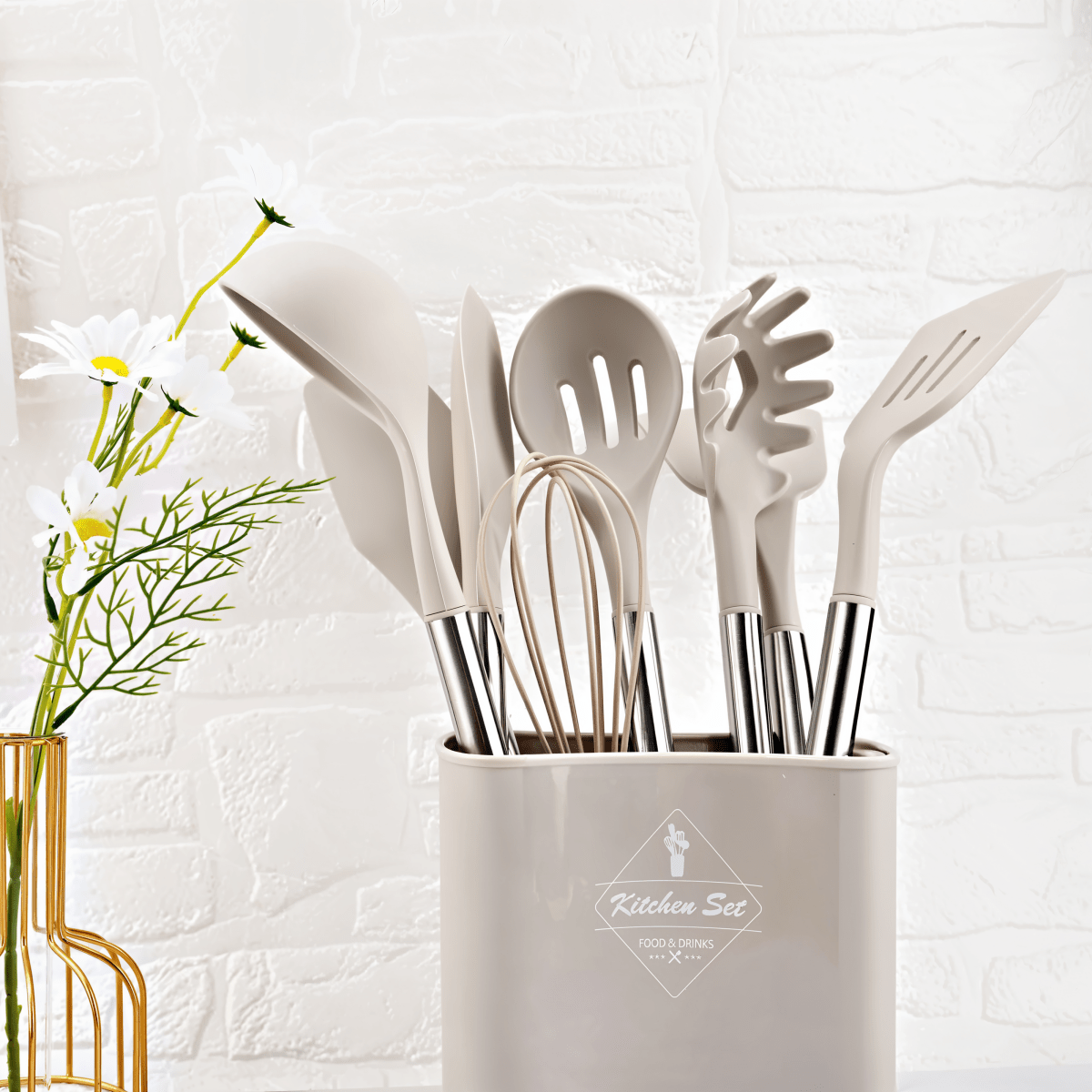 MEALMAKER SET – 12-delars silikon köksredskap-set för matlagning med non-stick beläggning