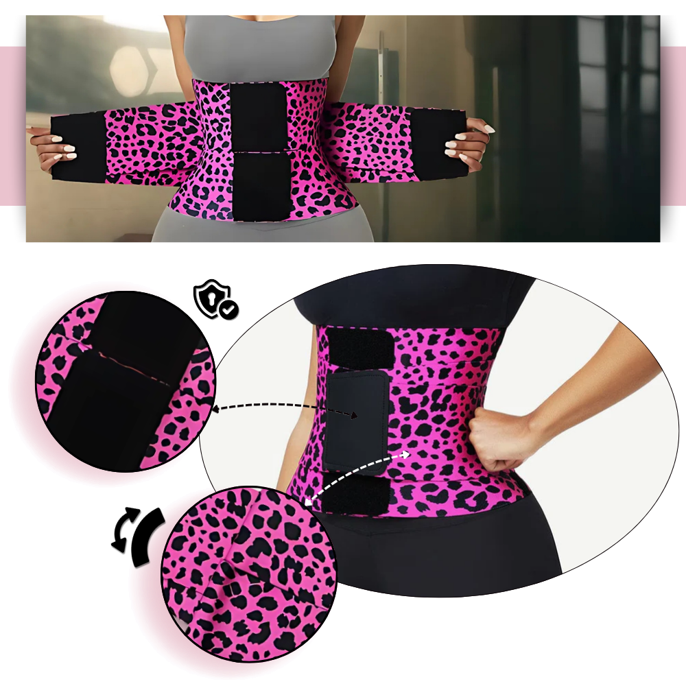 Midjetränare Svettbälte Kroppskontur Omslag