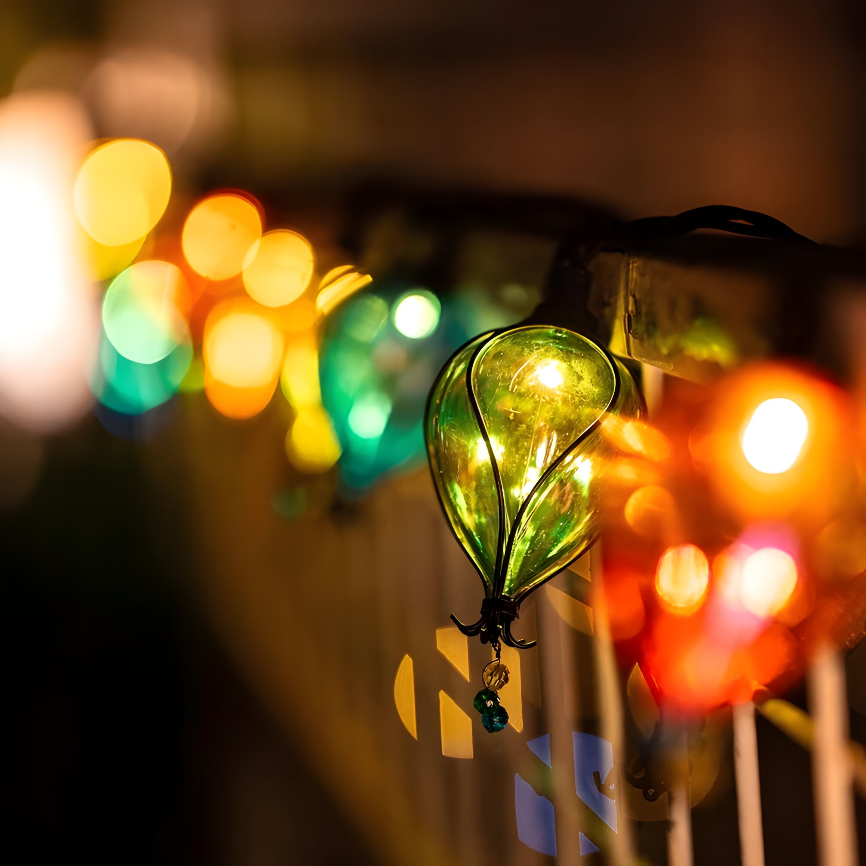 FeierFlare - Flerfärgad Hängande Ljussträng