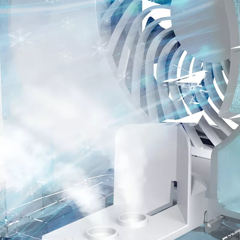 Bärbar luftkylare luftfuktare fläkt med nattljus