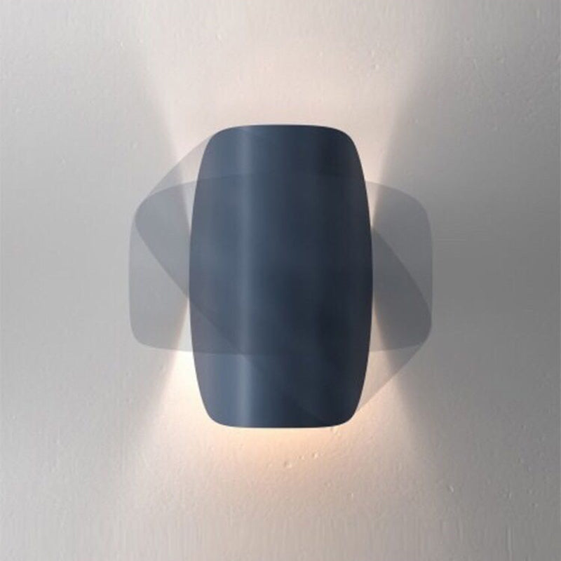 Eveline Modern Geometrisk LED Vägglampa - 4 Färger Inomhus/Ute Metall