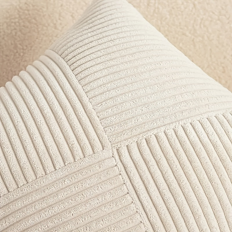 2-delad Bohemisk Stil Corduroy Kuddöverdrag – Mjuk och Stilig för Soffa och Säng