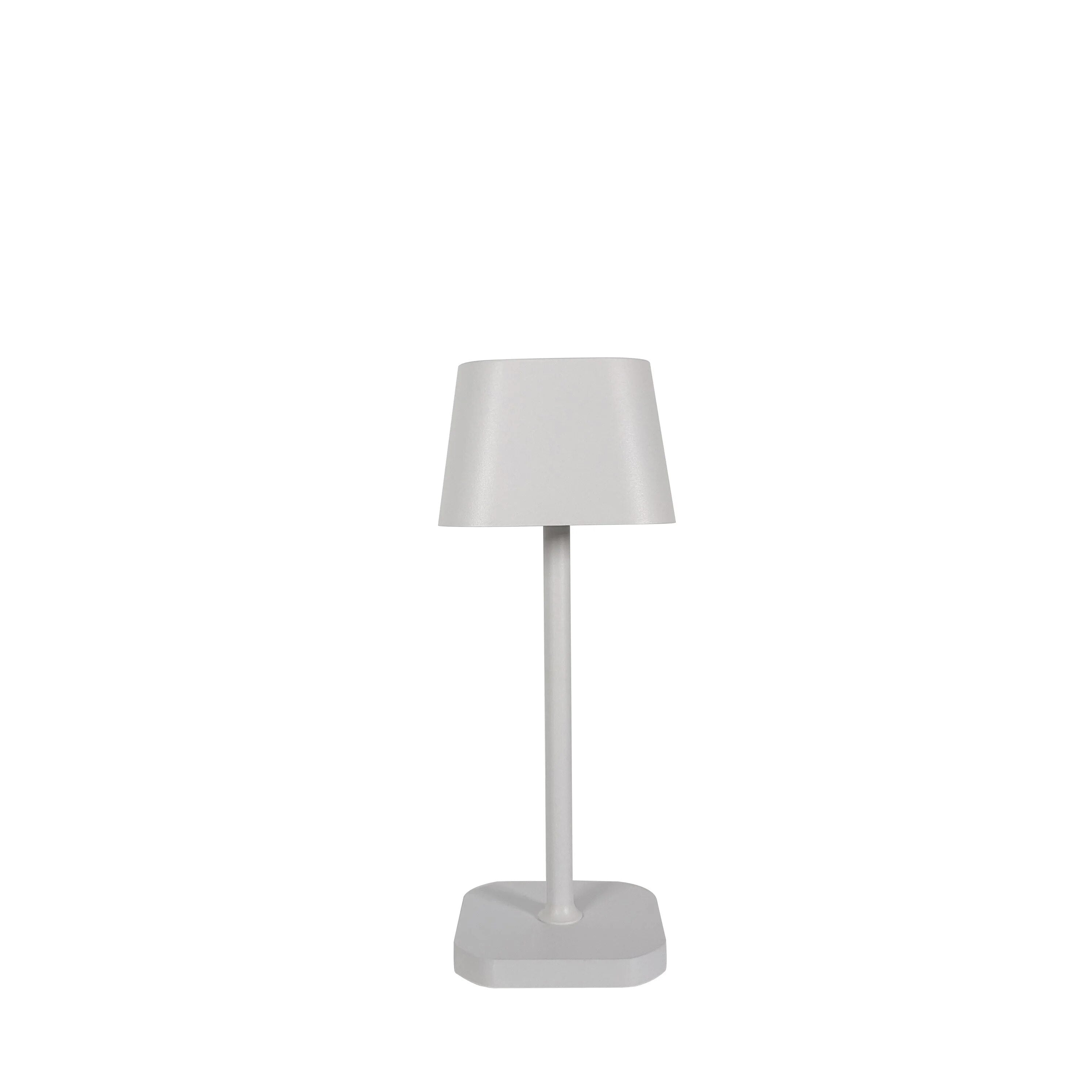 Trådlampad aluminium LED-bordslampa med touch-dimmer – Laddningsbar och bärbar