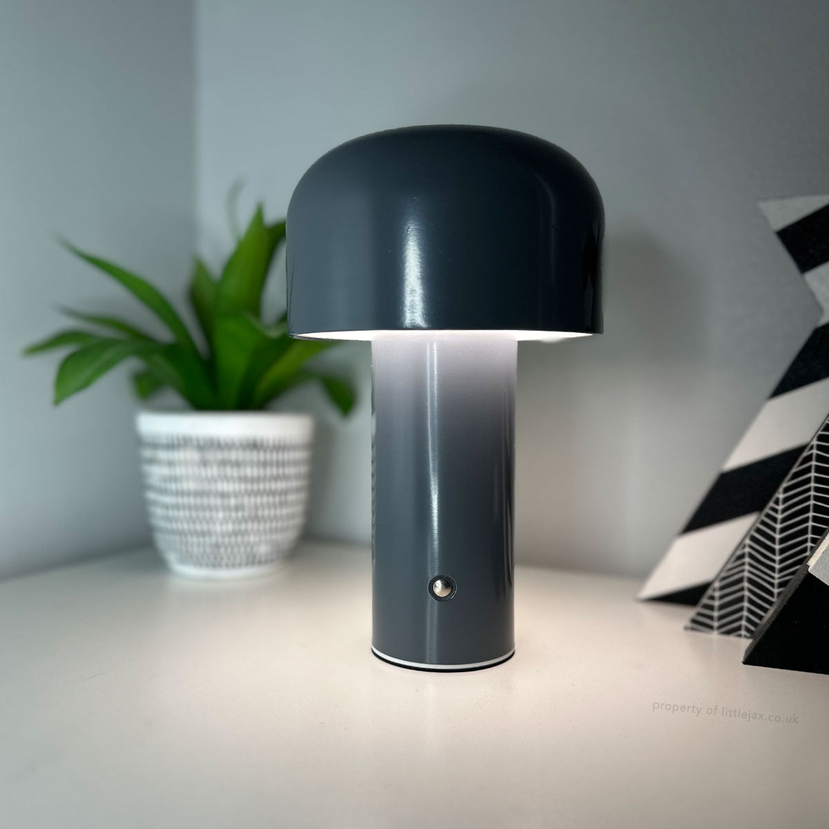 Trådlampad Svampbordslampa | USB-C Uppladdningsbar | 3 Ljusstyrkenivåer | 8" Modern LED Ljus