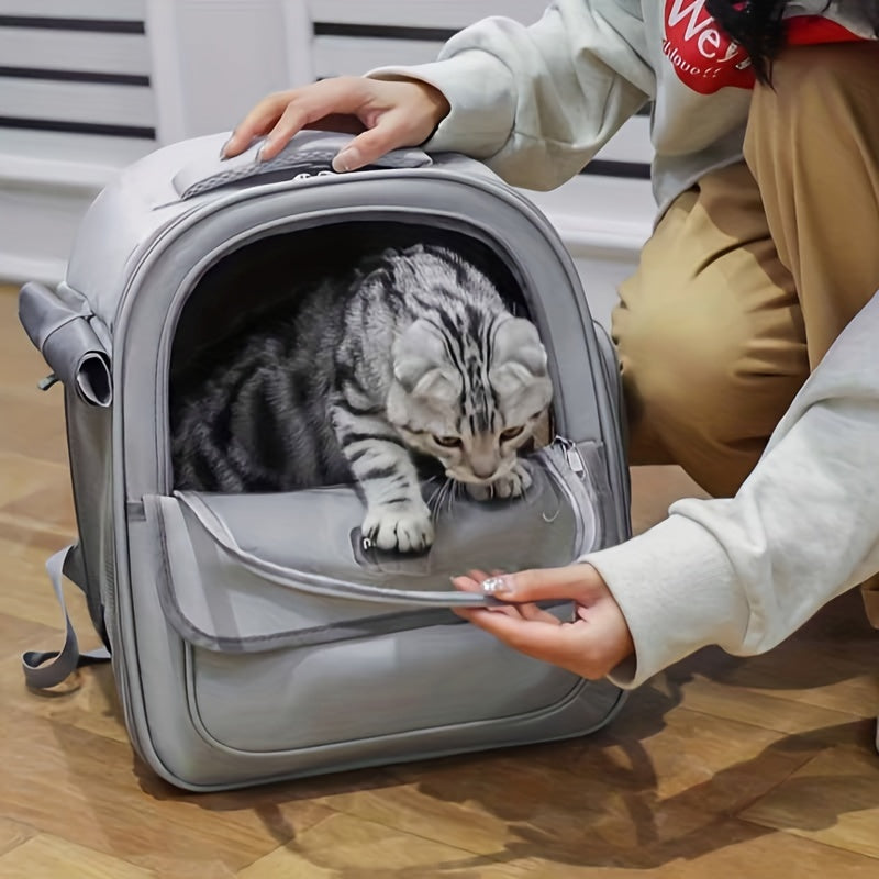 Katt transporter ryggsäck väska för katter Ventilerande