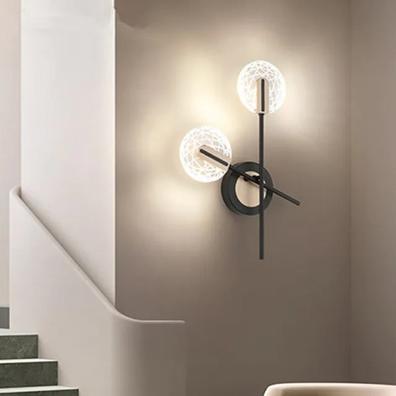 Valentina Modern LED Vägglampa - Inomhusbruk - Svart/Vit - Sov-/Vardagsrum