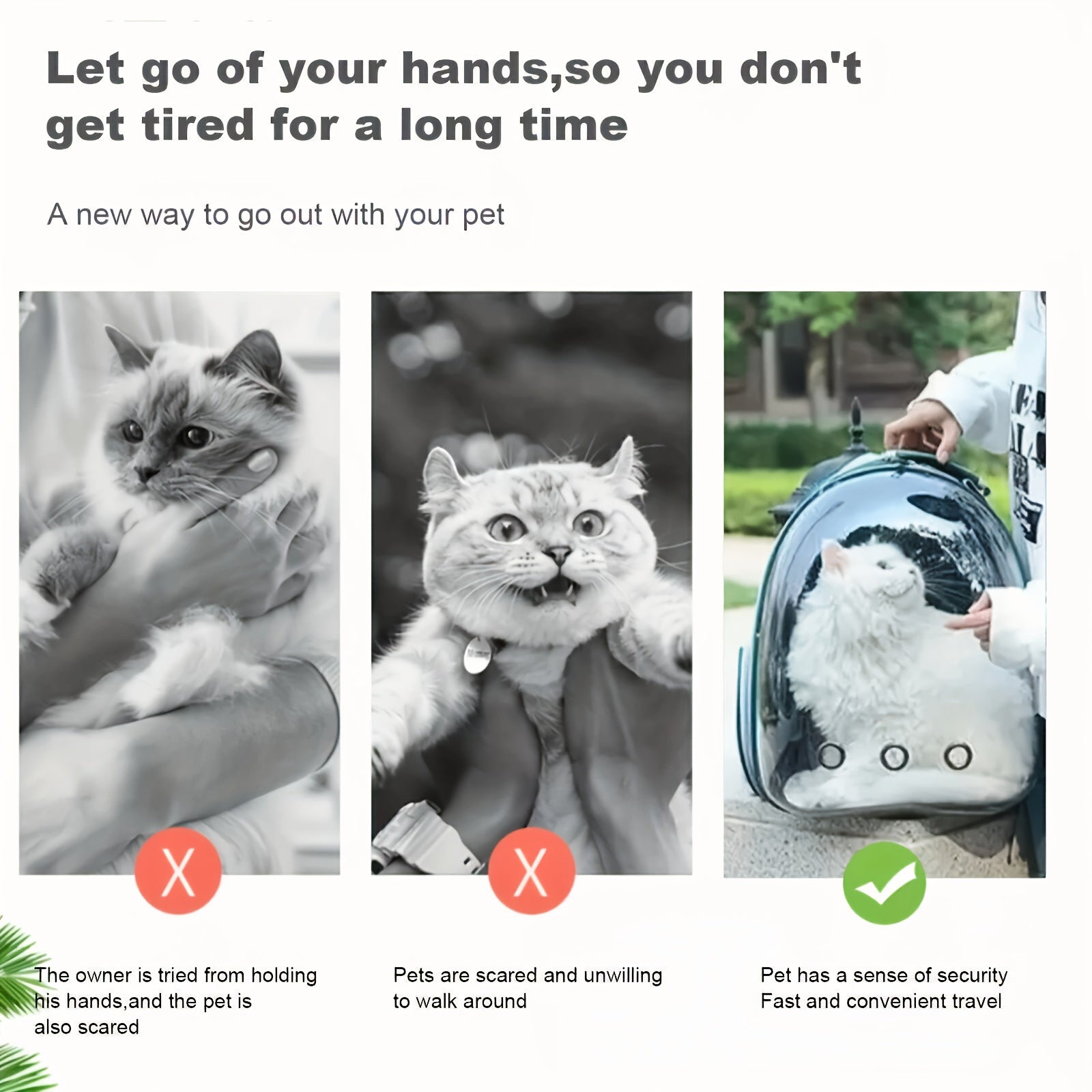 Kattbärare - Husdjursresväska med transparent fönster