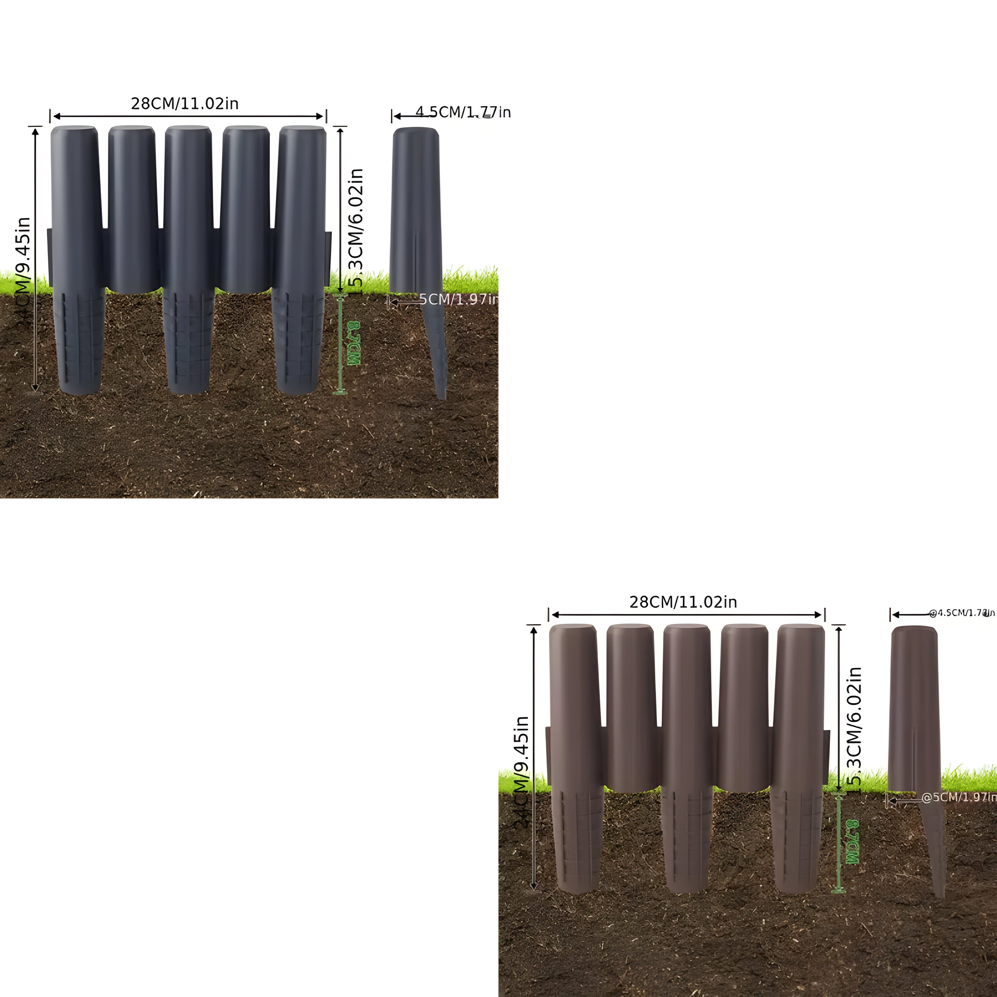 GardenEdge Pro - Dekorativ Gräskant Blomrabatt Trädgård
