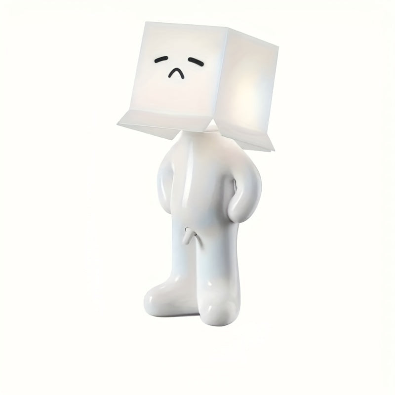 CartoonGlow - USB-driven tecknad bordslampa med LED-ljus och tryckknappskontroll