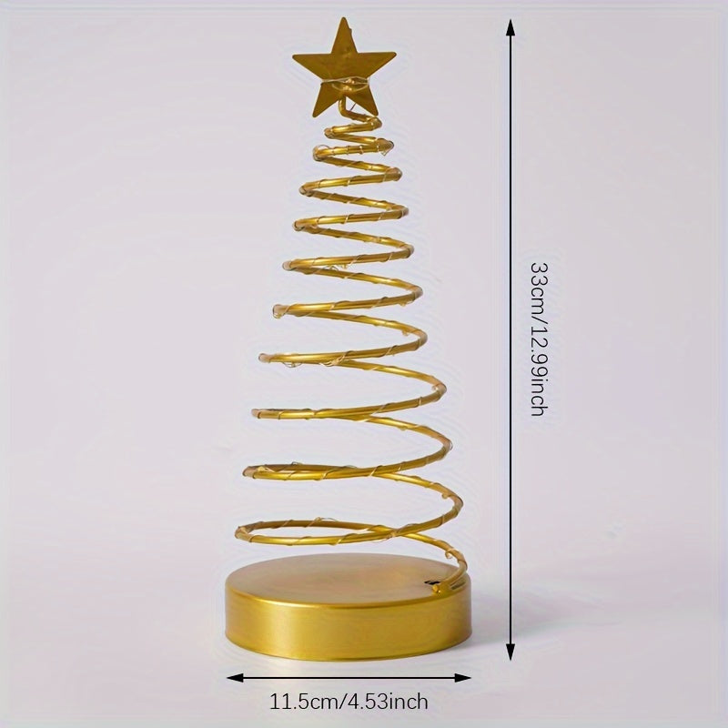 StarGlow - LED Sterboom Bordslampa, Batteridriven och Rostbeständig