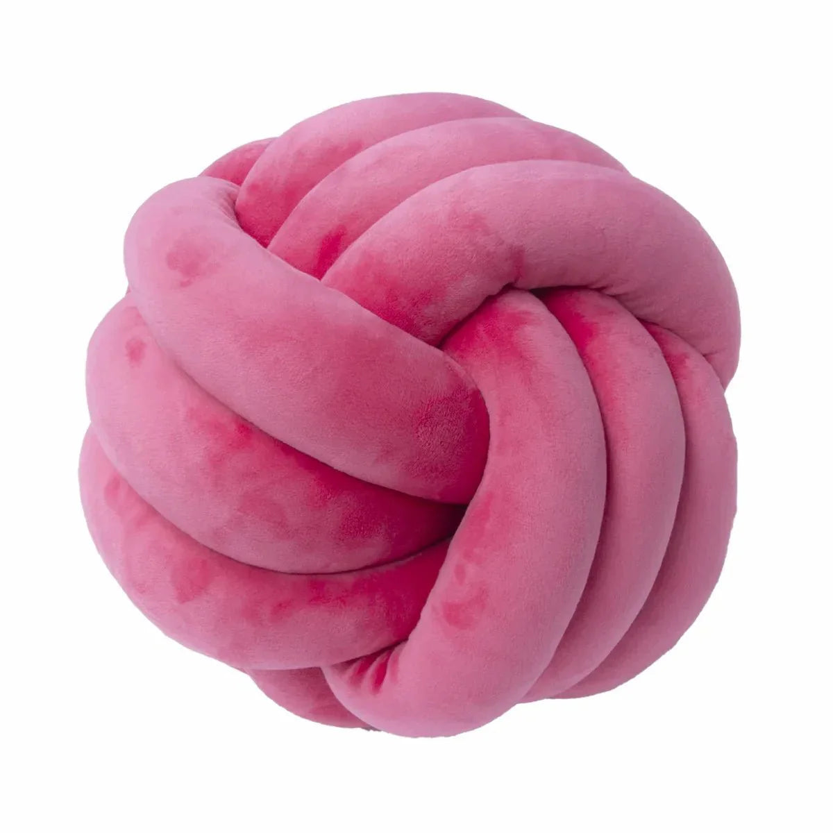 Dekorativ Knuten Suede Effekt Boll Mjuk Kudde Pillow