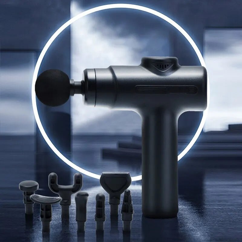 DeepFlex 8 – Elektrisk massagepistol med 8 munstycken för djupvävnadsmassage