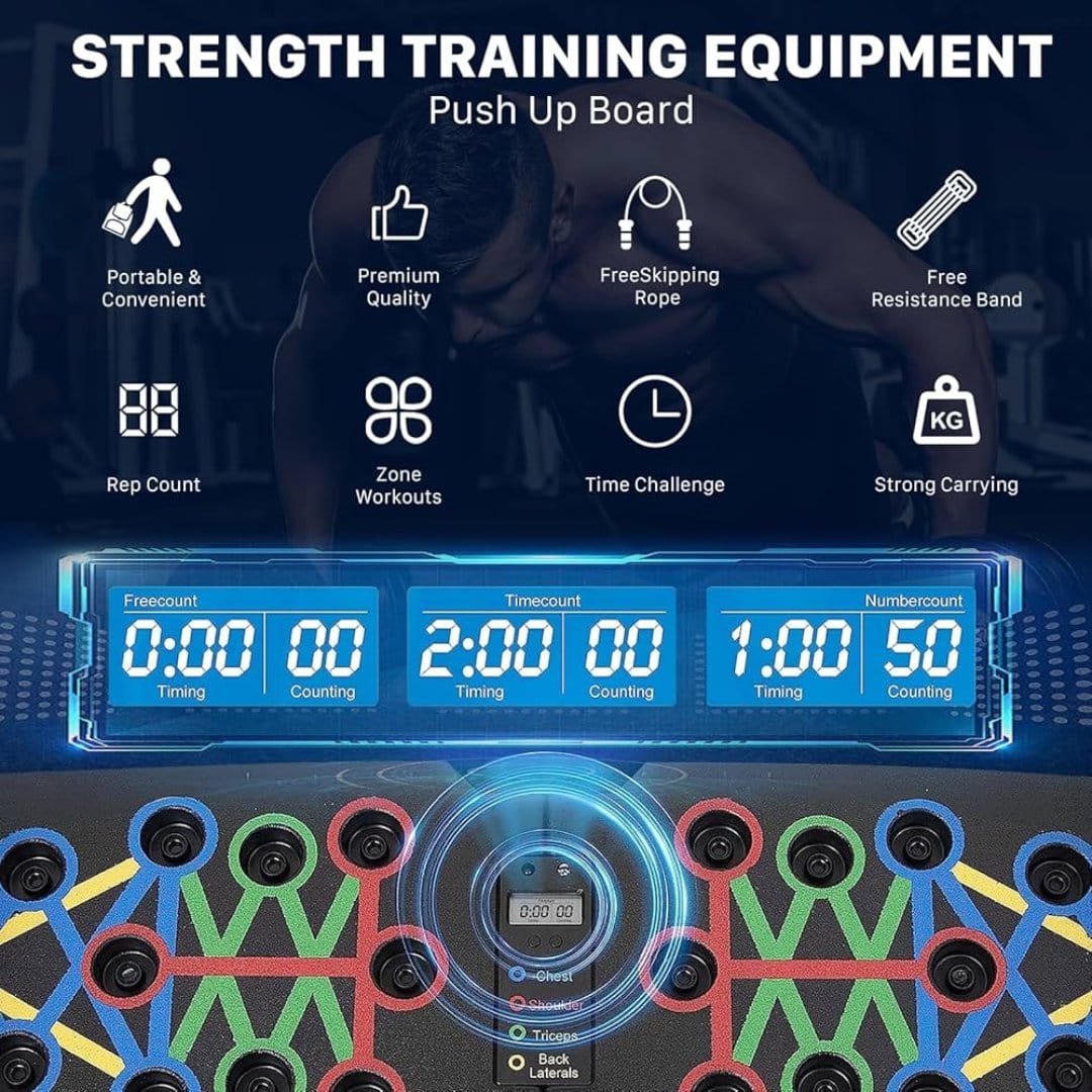 Push Up Board Justerbar Hemma Fitness Tränare