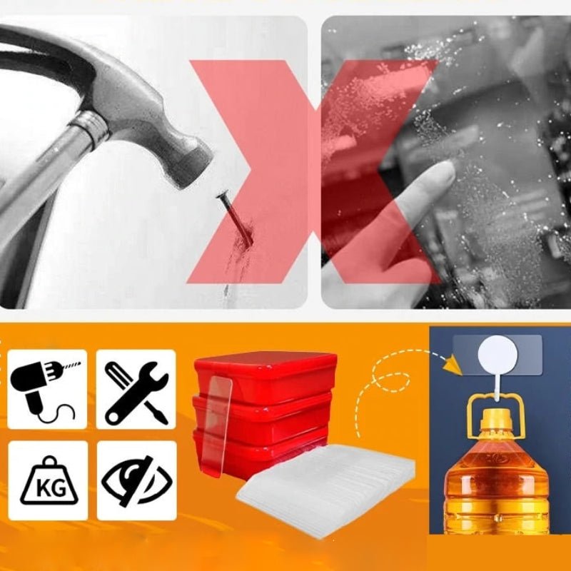 Dubbelsidig tejp – Återanvändbar, spikfri fästlösning med stark nano-hållbarhet