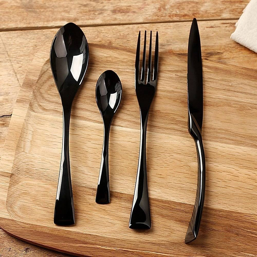Jet Black Bestickset – Raffinerad Minimalism