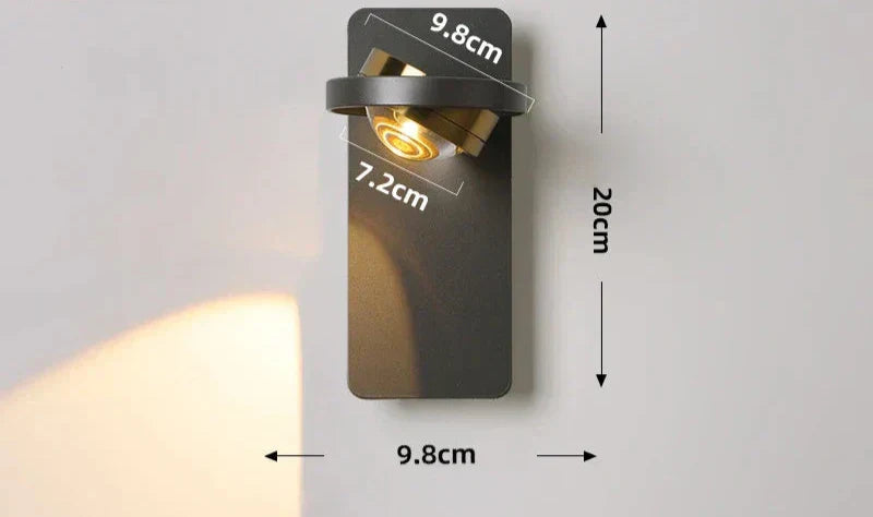 GlowAdjust - Modern LED Vägglampa med Justerbar Arm