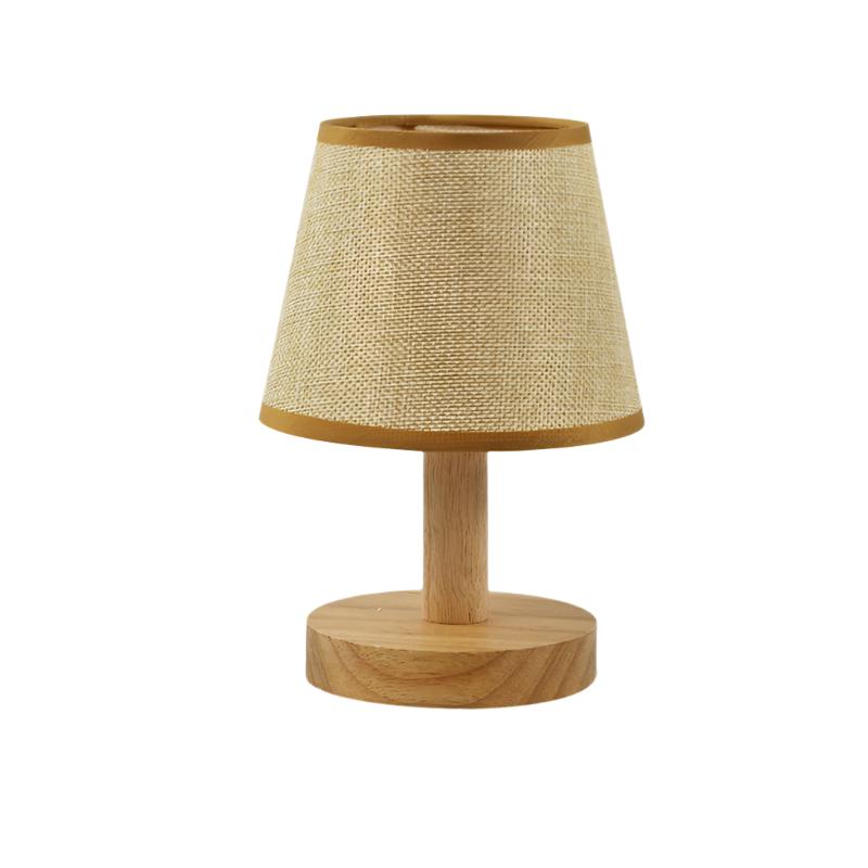 LumiWood - Dimbart LED Bordslampa i Trä för Sovrum & Vardagsrum