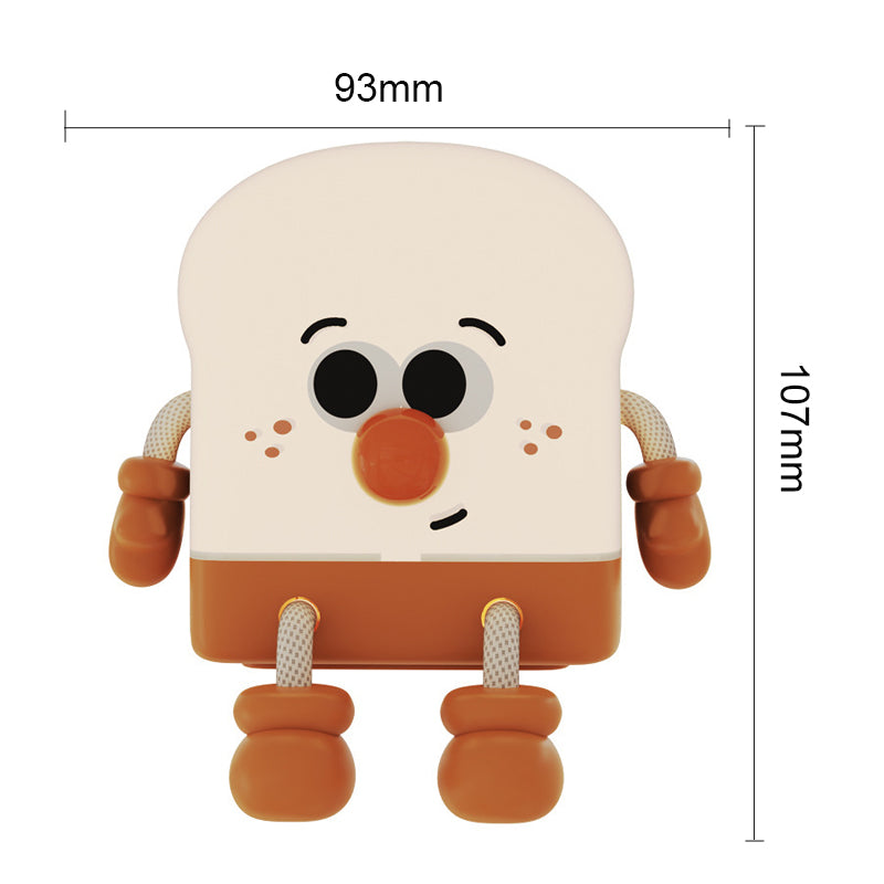 GlowToast - Uppladdningsbar LED Nattlampa i Toastdesign