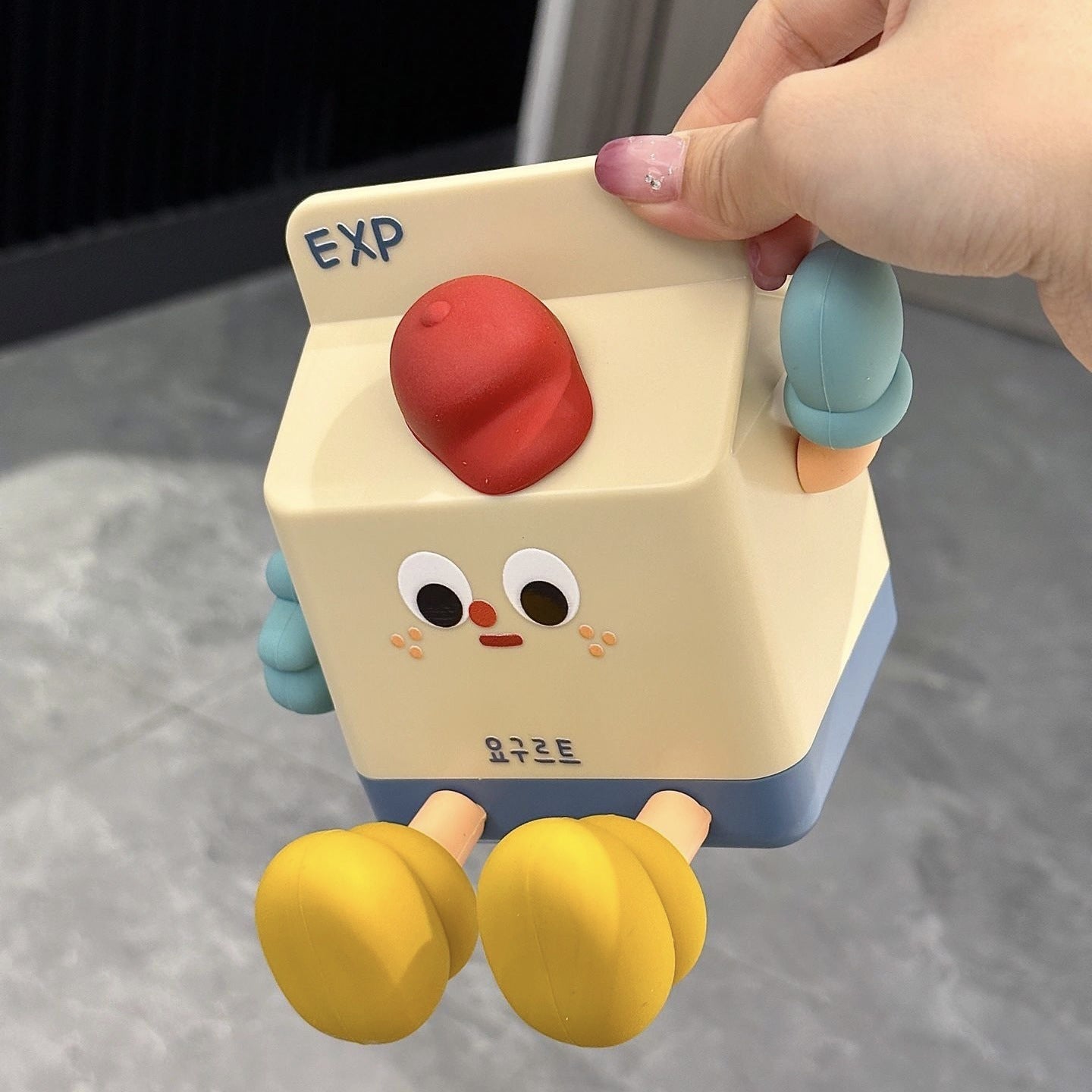 MilkGlow - LED nattlampa i mjölkpaketdesign, stämningsfull belysning för barnrum och sovrum