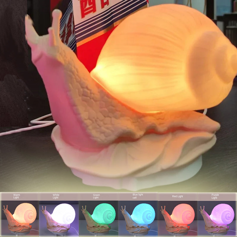 GlowSnail - Dimbar LED Nattlampa med Touchkontroll