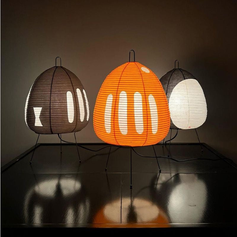 LumiZen – Japansk Pappers Taklampa i Retro Stil, Traditionell Belysning för Sovrum och Vardagsrum