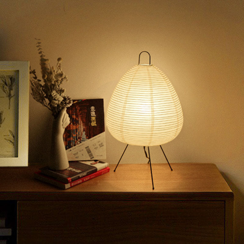 LumiZen – Japansk Pappers Taklampa i Retro Stil, Traditionell Belysning för Sovrum och Vardagsrum