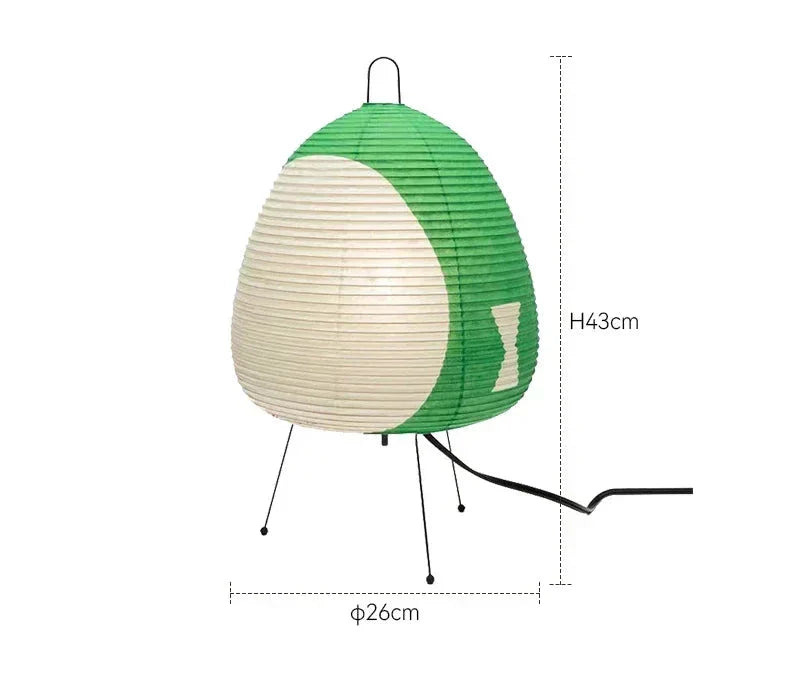 LumiZen – Japansk Pappers Taklampa i Retro Stil, Traditionell Belysning för Sovrum och Vardagsrum