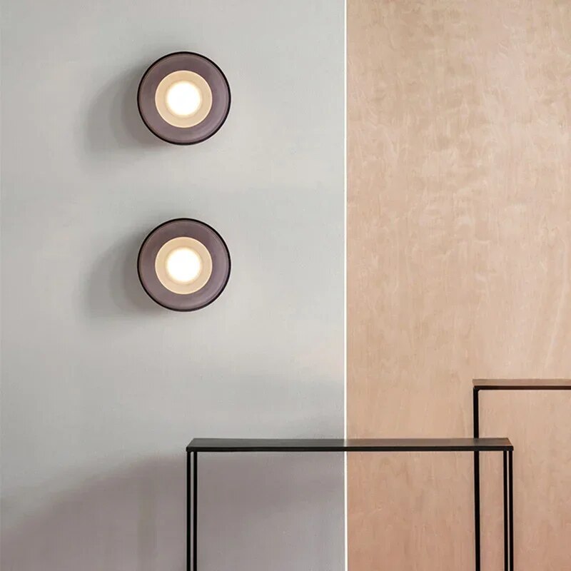 NovaNimbus - Rund Glas Vägglampa