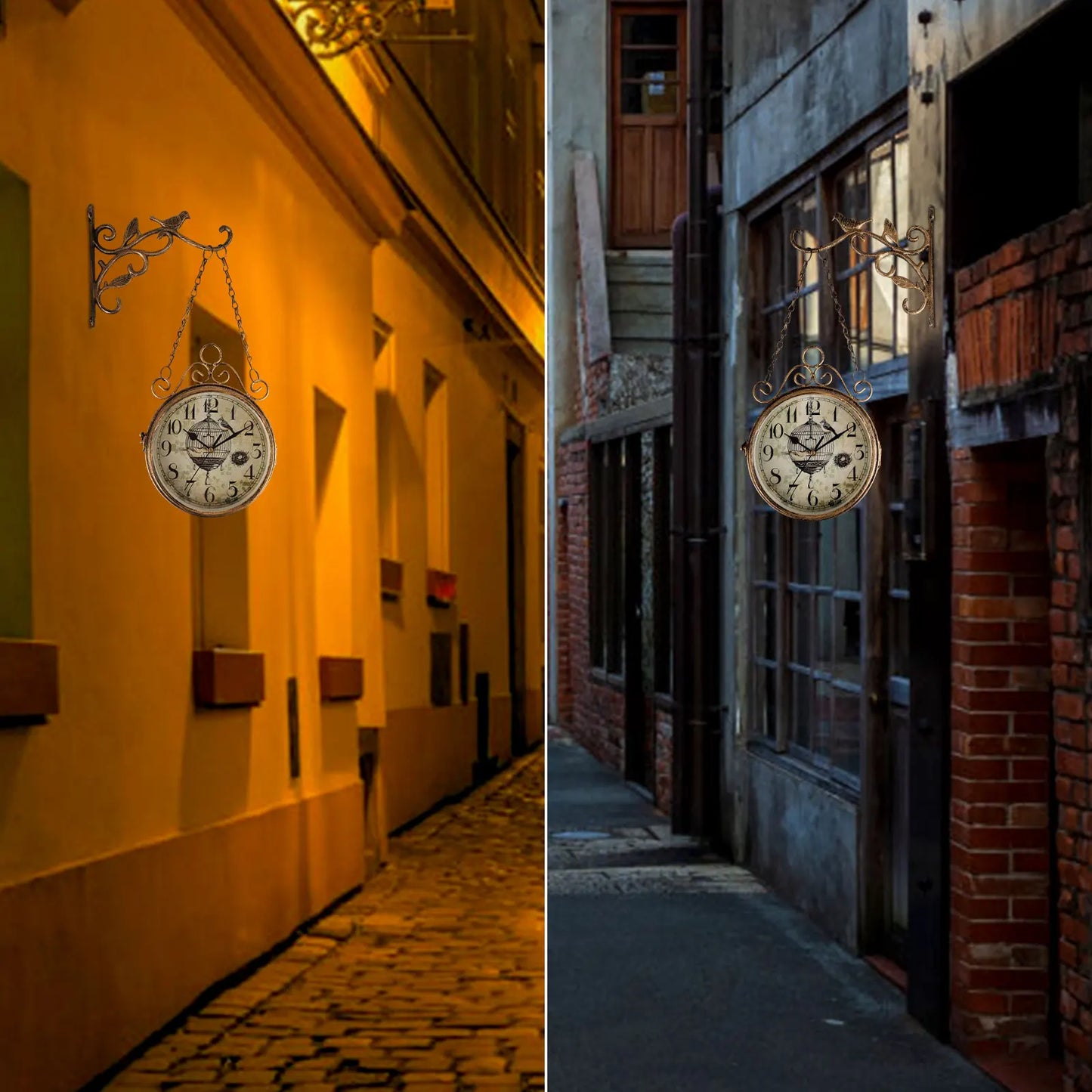 RetroCharm - Vintage tågstation väggur med tidlös attraktion