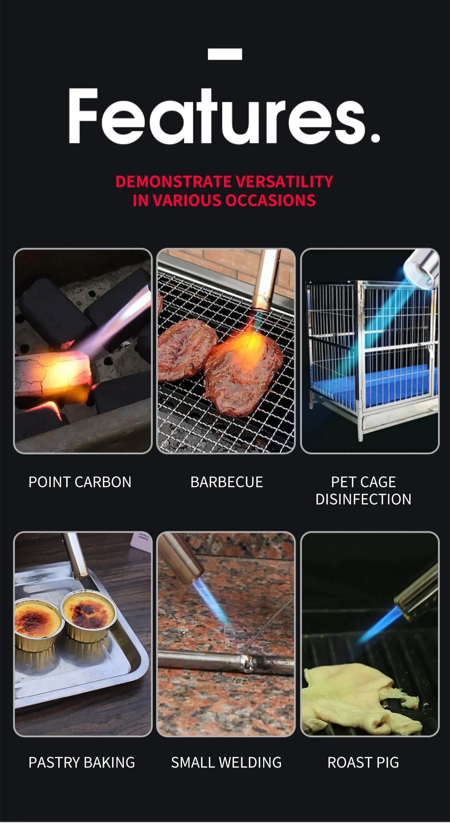 Bärbar butanbrännare – Perfekt för BBQ, camping & kök